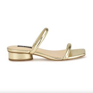 Nine West Morella Slide Sandals Gold Size 9